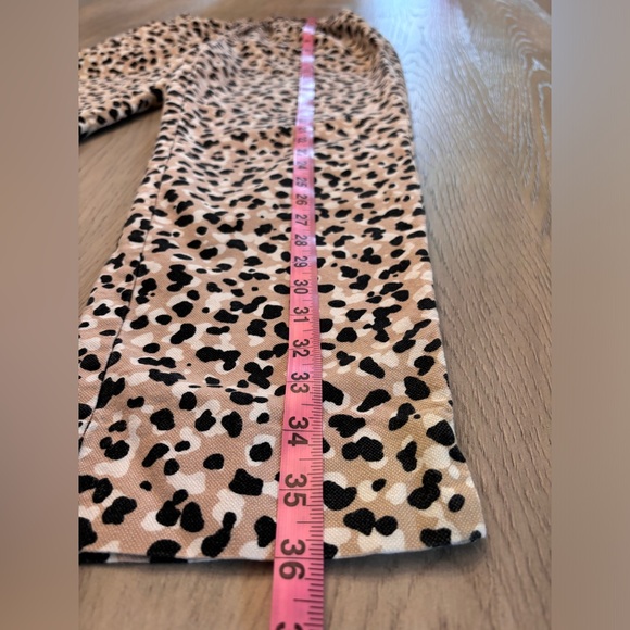 Ann Taylor High Waisted Animal Print Elastic Waist Pants Size S - Picture 6 of 7